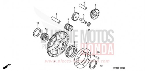 EMBRAYAGE DE DEMARRAGE NX650X de 1999